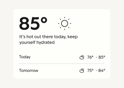 Check the local forecast